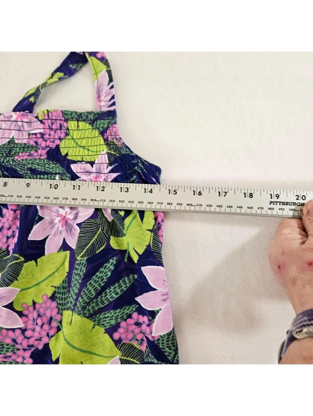 The Children’s Place Girls Floral Tank Top Size L (10/12) Tropical Summer Cami